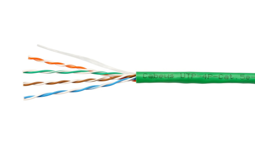 Кабель витая пара Cabeus UTP-4P-Cat.5e-SOLID-GN-50