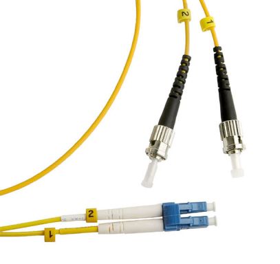 Коммутационный шнур оптический Cabeus FOP(d)-9-LC-ST-15m