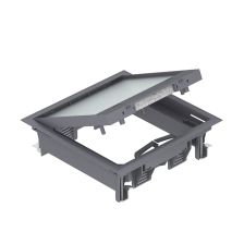 Люк напольный BETTERMANN GES4, пластик, с фиксатором, 65х222 мм (ВхШ), модулей: 6, универсальный, цвет: чёрный