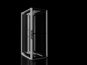 Шкаф серверный напольный Rittal, IP55, 42U, 2000х800х1000 мм (ВхШхГ), дверь: стекло, боковая панель: сплошная, разборный, цвет: серый