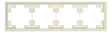 Рамка Rikett Classic, 90х303 мм (ВхШ), 4 поста, цвет: кремовый сатин (35940 MC)