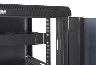 (Архив)Шкаф телекоммуникационный настенный Hyperline TWM, 19", 27U, 1304х600х450 мм (ВхШхГ), дверь: стекло, сварной, цвет: чёрный