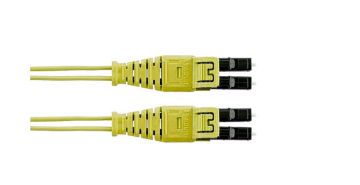 Комм. шнур оптический Panduit Push-Pull, Duplex LC/LC, OS2 9/125, LSZH, 10м, Ø 3мм, цвет: жёлтый