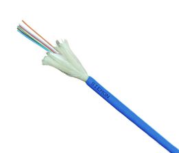Кабель ВО Siemon XGLO Tight Buffer,  24хОВ, OM3 50/125, LSOH, Ø 8мм, универсальный, небронированный, цвет: синий
