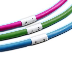 Элемент цифровой кодировки комм. шнуров Hyperline OM, Ø 4,2, цифра: 8, белый, 100 шт