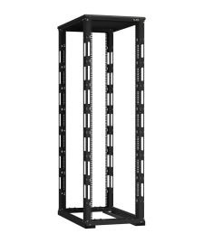 Стойка открытая 19" TLK DOUBLE, универсальная, 42U, 1996х600х1000 мм (ВхШхГ), глубина 938 мм, двухрамная, цвет: чёрный