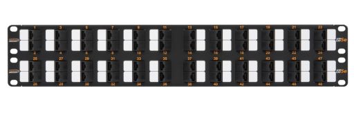 Коммутационная патч-панель Nikomax NMC-RP48UD2-AN-2U-BK
