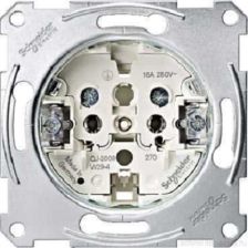 Розетка электрическая Merten Antique/Artec, 2к, 16А, цвет: алюминий (MTN2001-0000)