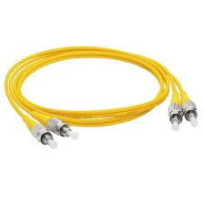 Комм. шнур оптический Lanmaster, Duplex FC/FC (UPC/UPC), OS2 9/125, LSZH, 10м, металл хвостовик, цвет: жёлтый