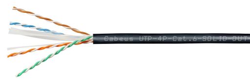 Кабель витая пара Cabeus UTP-4P-Cat.6-SOLID-OUT-LSZH-UV-100