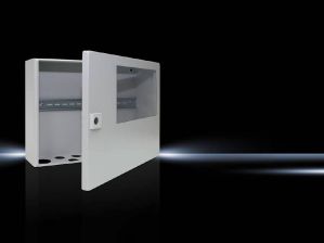 Шкаф электротехнический настенный Rittal, IP65, 300х400х120 мм (ВхШхГ), дверь: металл с окном, сталь листовая, цвет: серый
