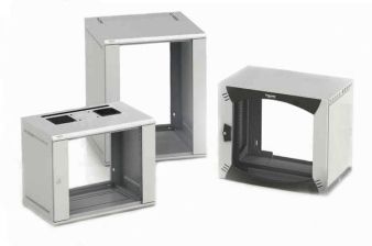 Шкаф телекоммуникационный настенный Schneider Electric, 19", 6U, 371х600х400 мм (ВхШхГ), дверь: стекло, сварной, цвет: серый
