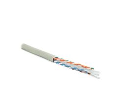 Кабель витая пара Hyperline, PVC, U/UTP, кат. 6, проводник Ø 0,55мм, 305м, тип прокладки: внутри зданий, цвет: серый