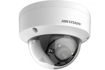 Сетевая IP видеокамера HIKVISION, купольная, улица, 1/3’, ИК-фильтр, цв: 0,005лк, фокус объе-ва: 6мм, цвет: белый, (DS-2CE56D8T-VPITE (6mm))