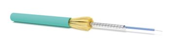 (Архив)Кабель ВО Hyperline Tight Buffer, 1хОВ, OM3 50/125, LSZH, Ø 3мм, цвет: голубой
