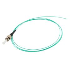 Пигтейл Lanmaster, ST/PC, OM3 50/125, 1,5м, серый хвостовик, цвет: голубой