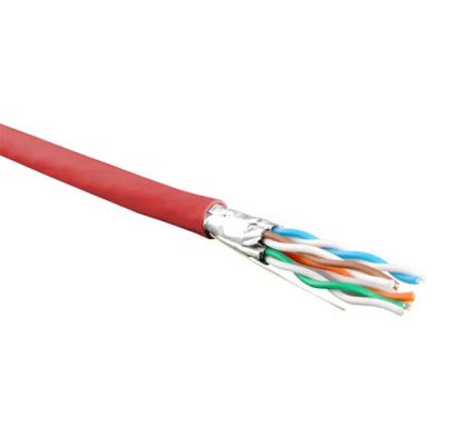 Кабель витая пара Hyperline UFTP4-C6-S23-IN-LSZH-RD-500