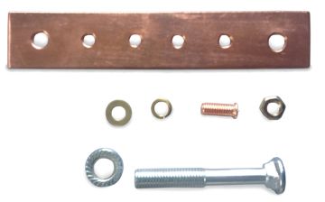 (Архив)Шина заземления Hyperline, 25х133,3 мм (ВхШ), для шкафов и стоек