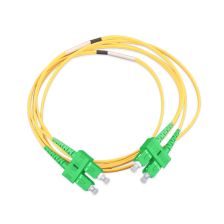 (Архив)Комм. шнур оптический Nexans LANmark-OF Slimflex, Duplex SC/SC (APC/APC), , LSZH, 2м, Ø 2мм, зелёный хвостовик, цвет: жёлтый