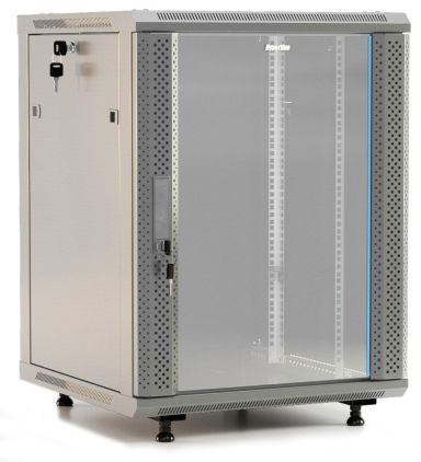 Шкаф телекоммуникационный настенный Hyperline TWB-FC-1845-GP-RAL7035