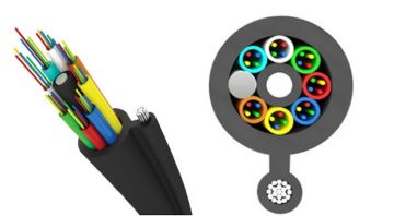 (Архив)Кабель ВО Трансвок Multi Tube,  4хОВ, OM2 50/125, PE, Ø 5,2мм, снаружи зданий, небронированный, цвет: чёрный