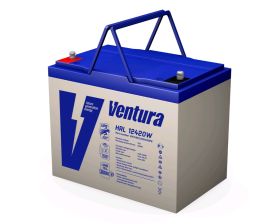 Аккумулятор для ИБП Ventura HRL, 210х168х258 мм (ВхШхГ),  необслуживаемый свинцово-кислотный,  12V/90 Ач, цвет: серый, (HRL 12420W)