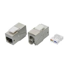 Модуль розеточный DKC RAM telecom, keystone, 1хRJ45, 90°, кат. 6A, экр., 1 шт, цвет: серебристый