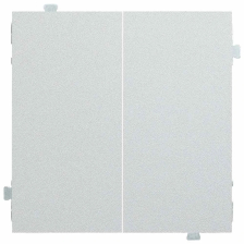 Проходной выключатель Rikett Classic, двухклавишный, цвет: серебро, (35614 SV)