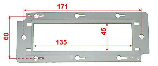 Суппорт Lanmaster LAN-PF45x135