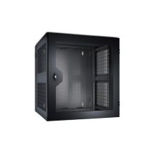 Шкаф телекоммуникационный настенный APC NetShelter WX, 19", 13U, 663х584х631 мм (ВхШхГ), дверь: стекло, сварной, цвет: чёрный