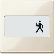 Клавиша для выключателя Merten System M, 1, цвет: бежевый, с окном для символов, (MTN432344)