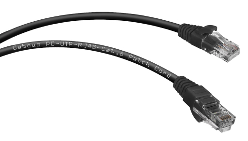 Шнур коммутационный Cabeus PC-UTP-RJ45-Cat.6-2m-BK-LSZH