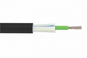 Кабель волоконно-оптический Eurolan U01 UNI Tube, 6хОВ,OM2 50/125 , LSZH нг(A)-HF, Ø 6,9мм, универсальный, небронированный, 3 кН, чёрный