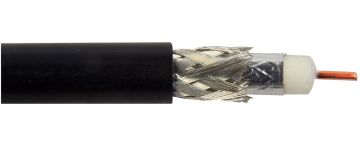 (Архив)Кабель коаксиальный Belden RG-6, PVC, двухслойный экран (100% + 95%), 75 Ом, d 6,99, цвет: чёрный