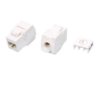 Модуль Hyperline KJ8-8P8C-C6-180-TLS-WH