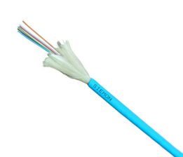 Кабель ВО Siemon XGLO Tight Buffer,  4хОВ, OM3 50/125, LSOH, Ø 4,8мм, внутри зданий, небронированный, цвет: бирюзовый