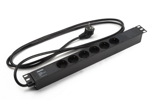 Блок распределения питания Hyperline SHE19-6SH-2.5EU