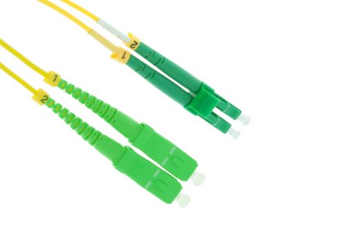 Коммутационный шнур оптический Hyperline FC-D2-9-LC/AR-SC/AR-H-30M-LSZH-YL