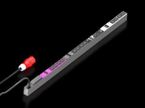 Блок силовых розеток Rittal Metered, IEC 320 C19  х 12, вход CEE, шнур 3 м, 1495х44х70 мм (ВхШхГ), 32А, для шкафов 1800 мм, защита от перенапряжения, 