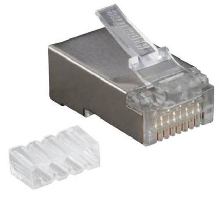 Коннектор Hyperline PLUG-8P8C-UV-C6-SH-100