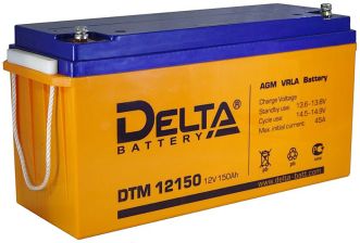 Аккумулятор для ИБП Delta Battery DTM L, 240х170х482 мм (ВхШхГ),  Необслуживаемый свинцово-кислотный,  12V/150 Ач, цвет: оранжевый, (DTM 12150 L)