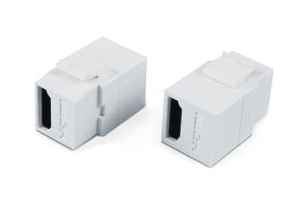 Модуль универсальный Hyperline, keystone, 1хHDMI (Type A), Toolless, неэкр., 1 шт, цвет: белый