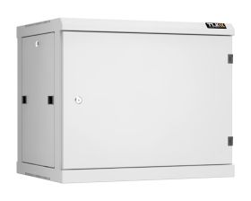 Шкаф телекоммуникационный настенный TLK Classic II, 19", 9U, 503х600х450 мм (ВхШхГ), дверь: металл, разборный, цвет: серый
