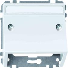 Лиц. панель розеточная Merten Antique/Artec, 1, плоская, внутренняя, цвет: полярно-белый (MTN464319)
