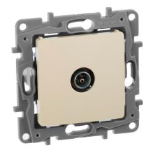 Розетка в сборе Legrand Etika, 1x TV/R/SAT, внутренняя, цвет: слоновая кость, (LEG.672365)