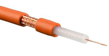 Кабель коаксиальный Belden RG-59, PVC, однослойный экран +95%, 75 Ом, d 6,1, цвет: оранжевый