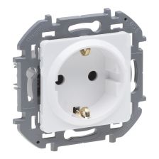 Розетка электрическая Legrand INSPIRIA, 2к+З, 16А, 75,8х75,8 мм (ВхШ), цвет: белый (673720)