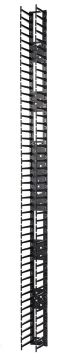 Организатор комм. шнуров APC, 10", 48HU, 2184х97х160 мм (ВхШхГ), вертикальный, для шкафов, цвет: чёрный