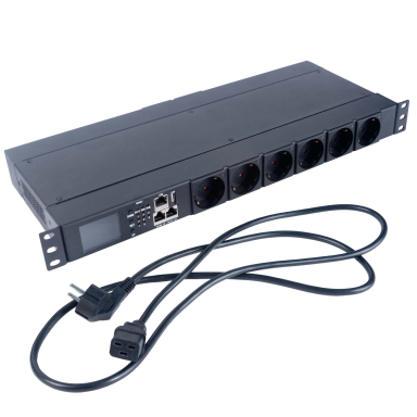 Блок распределения питания Cabeus SMART-PDU-C20-8S22-CM