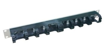 (Архив)Организатор комм. шнуров Zpas, 19", 1HU, 45х483х70 мм (ВхШхГ), кольцевого типа, для кабеля, цвет: серый, (с вращающимися кольцами) 